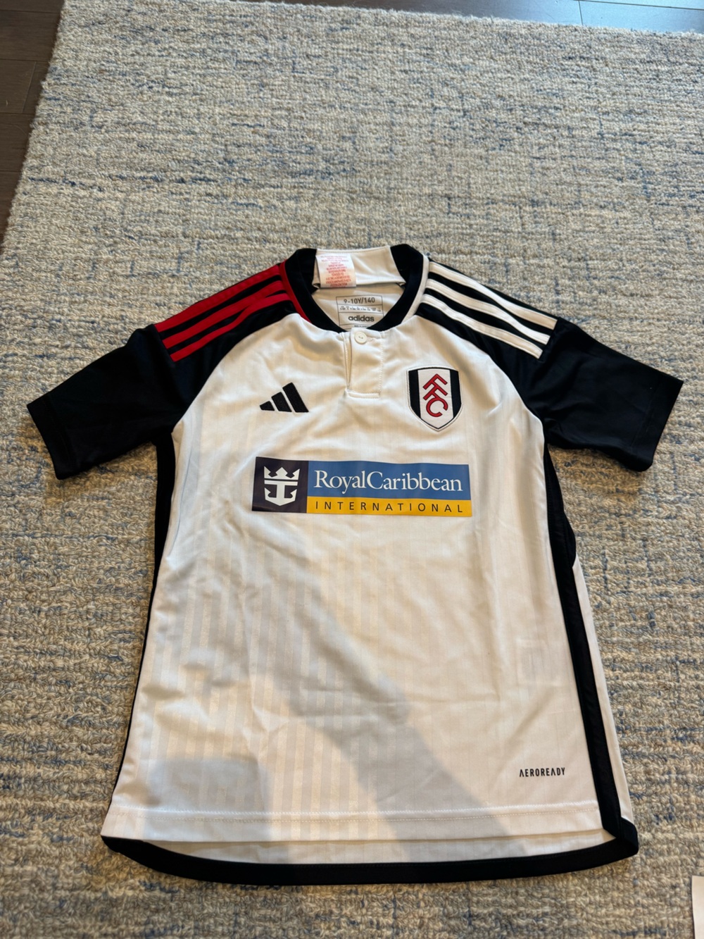 Fulham FC kids Home Jersey - White, Black & Red